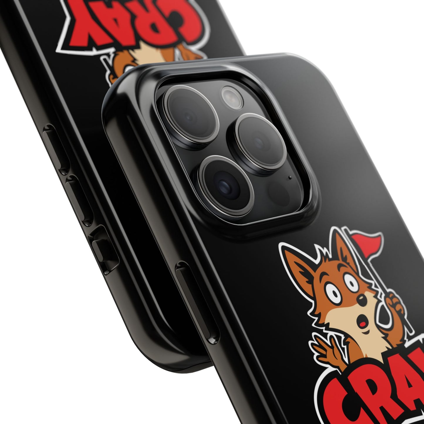 Cray Phone Case - Black - Red Flag Fox