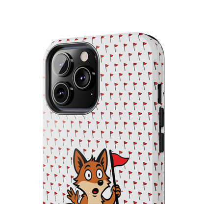 Cray Phone Case - White - Red Flag Fox