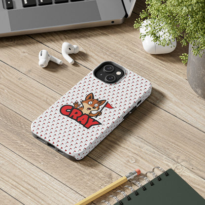 Cray Phone Case - White - Red Flag Fox