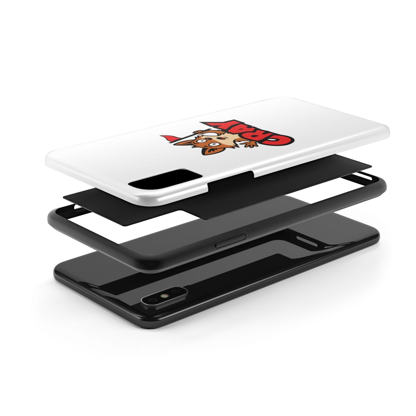 Cray Phone Case - White - Red Flag Fox