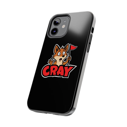 Cray Phone Case - Black - Red Flag Fox