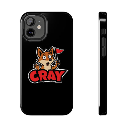 Cray Phone Case - Black - Red Flag Fox