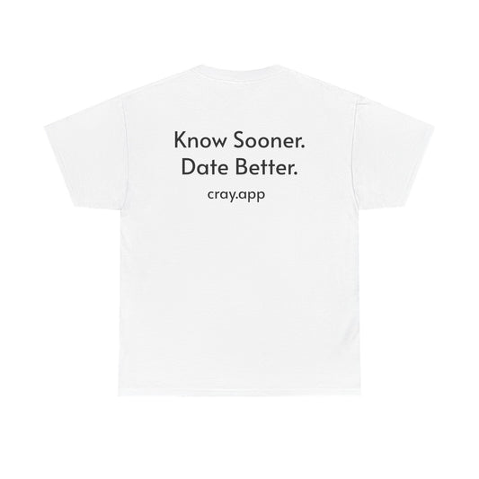 Cray Unisex T-Shirt - White - Red Flag Fox