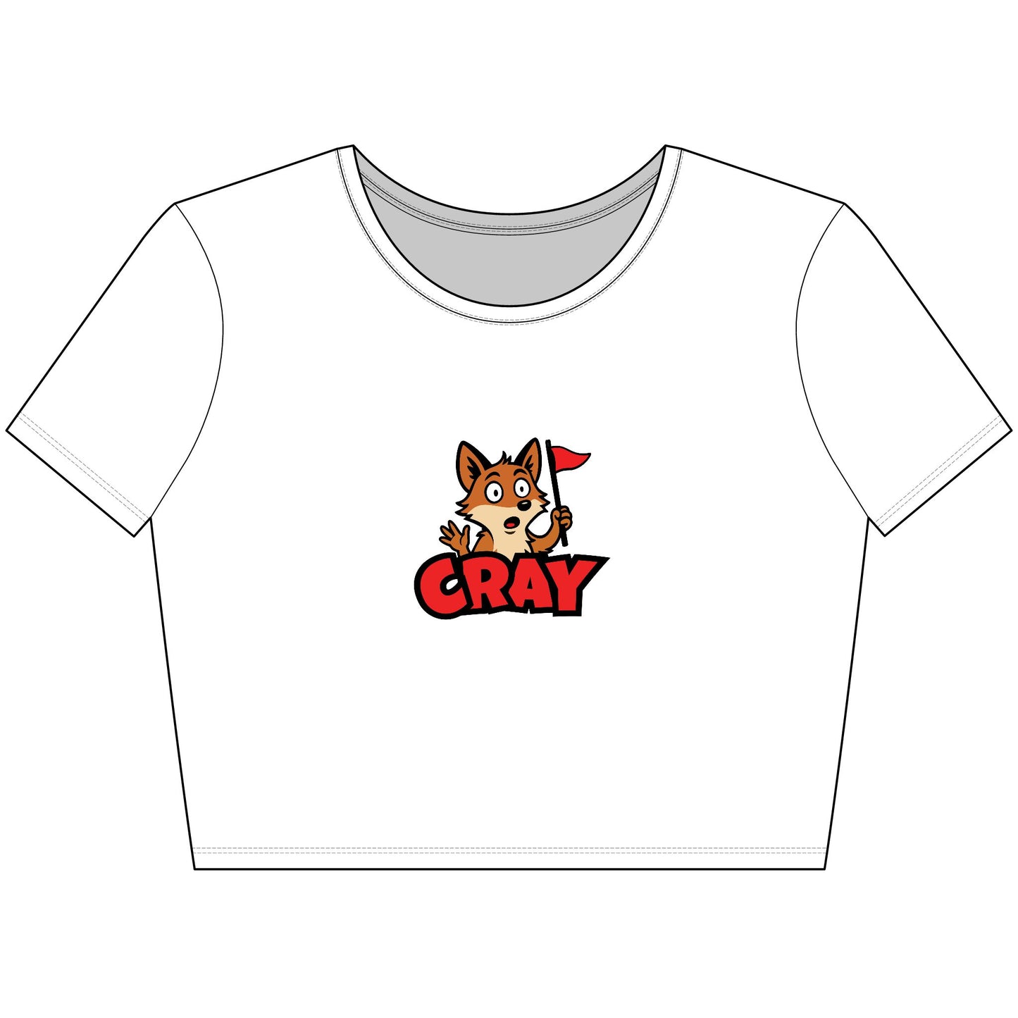 Cray Logo Crop Tee for Women
