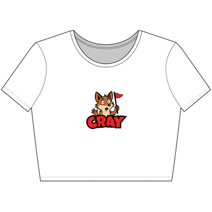 Cray Logo Crop Tee for Women