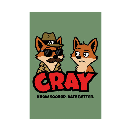 Cray Greek Imposter Fox Poster (12"x18")