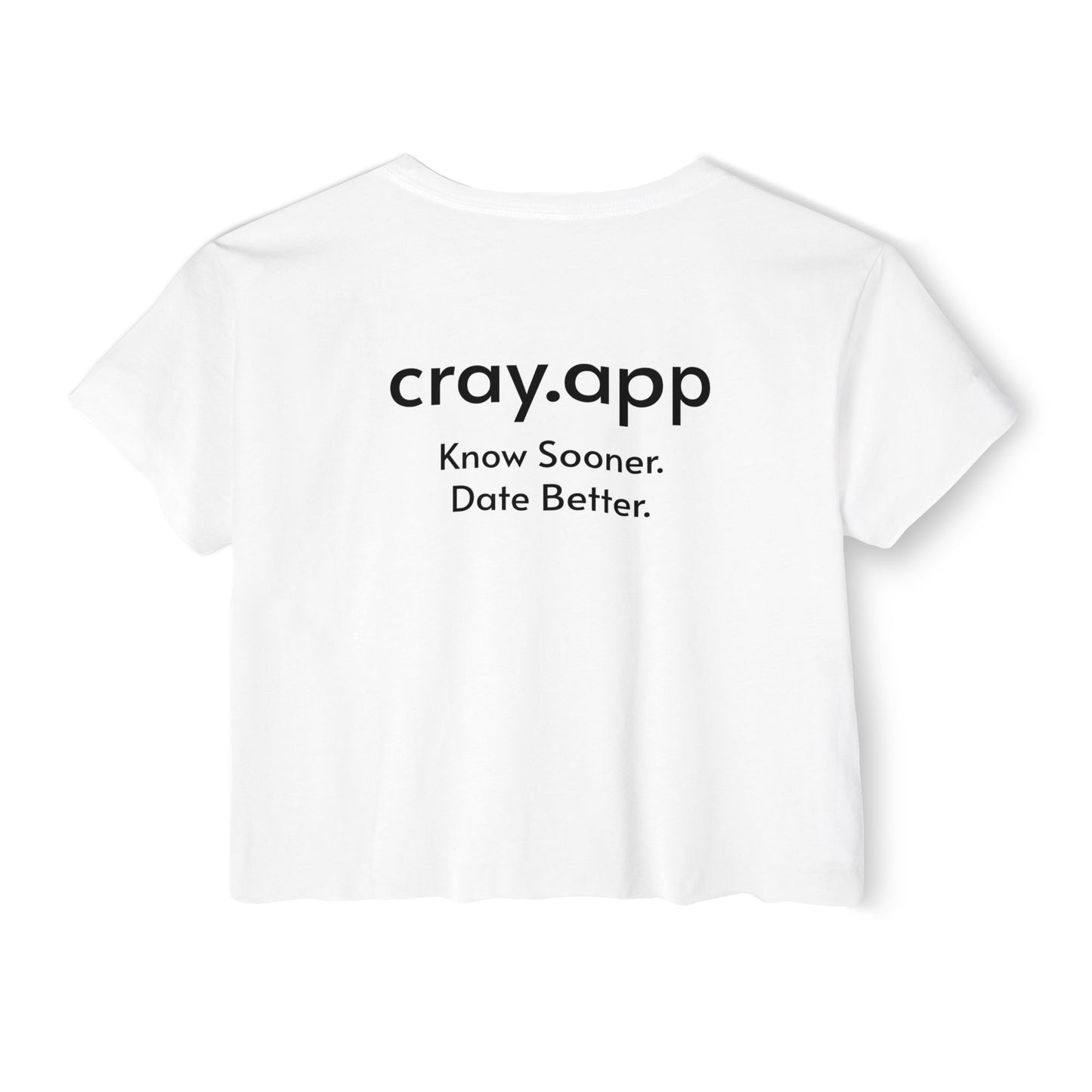Cray Women's Crop Top - Large Logo - Red Flag Fox