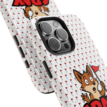 Cray Phone Case - White - Red Flag Fox