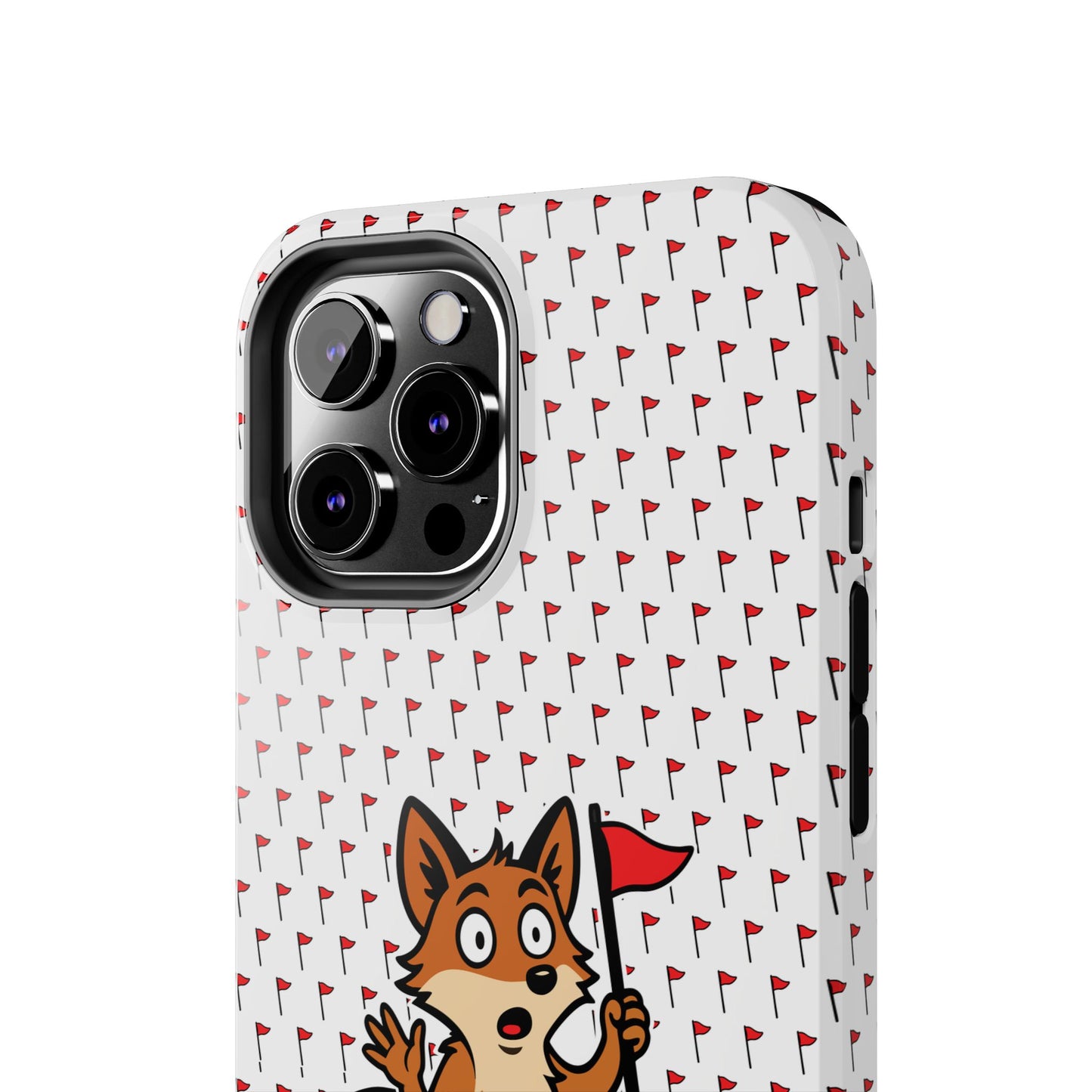 Cray Phone Case - White - Red Flag Fox