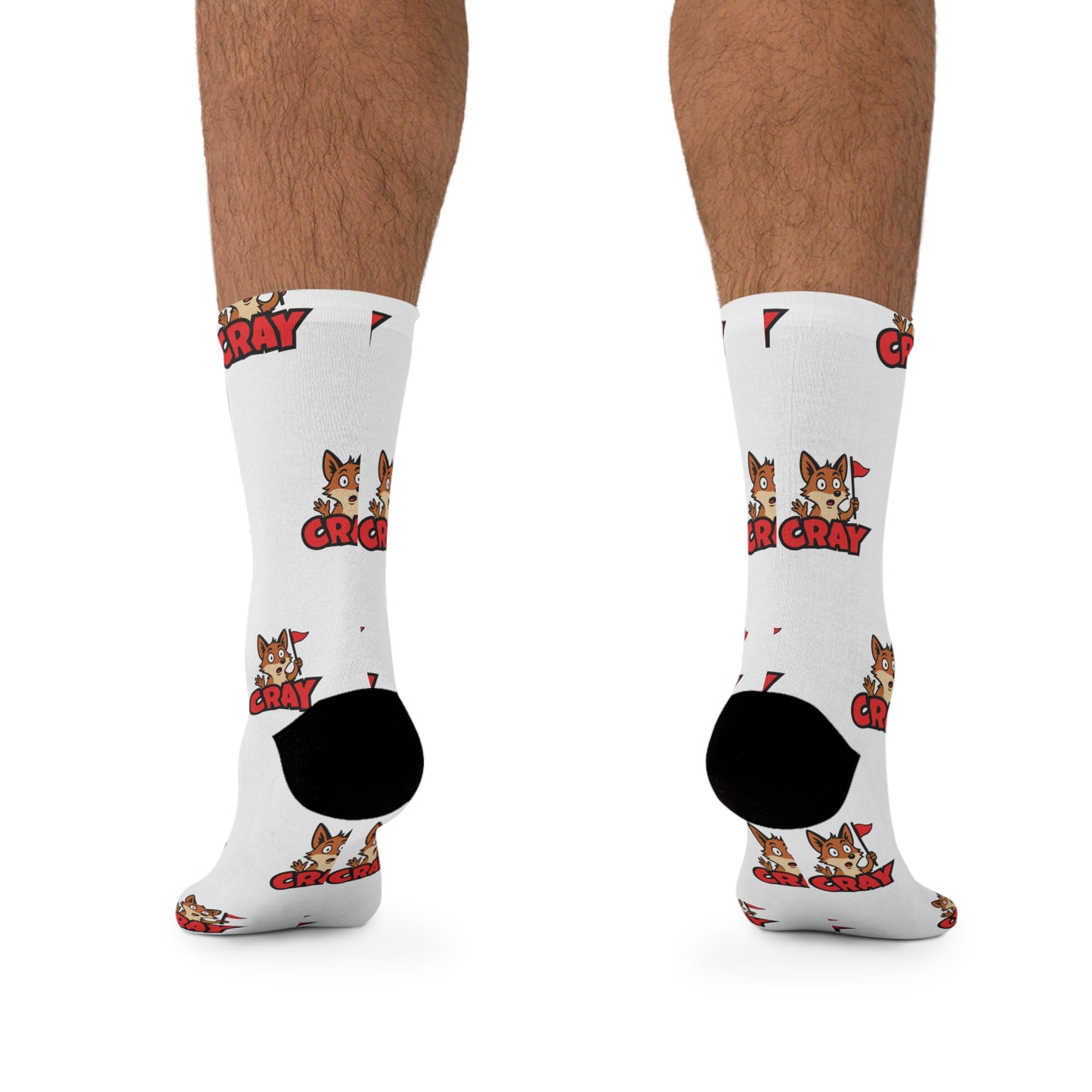 Cray Logo Pattern Recycled Poly Socks [Eco-Friendly]