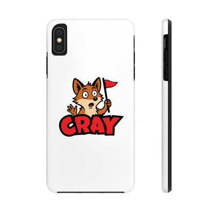 Cray Phone Case - White - Red Flag Fox