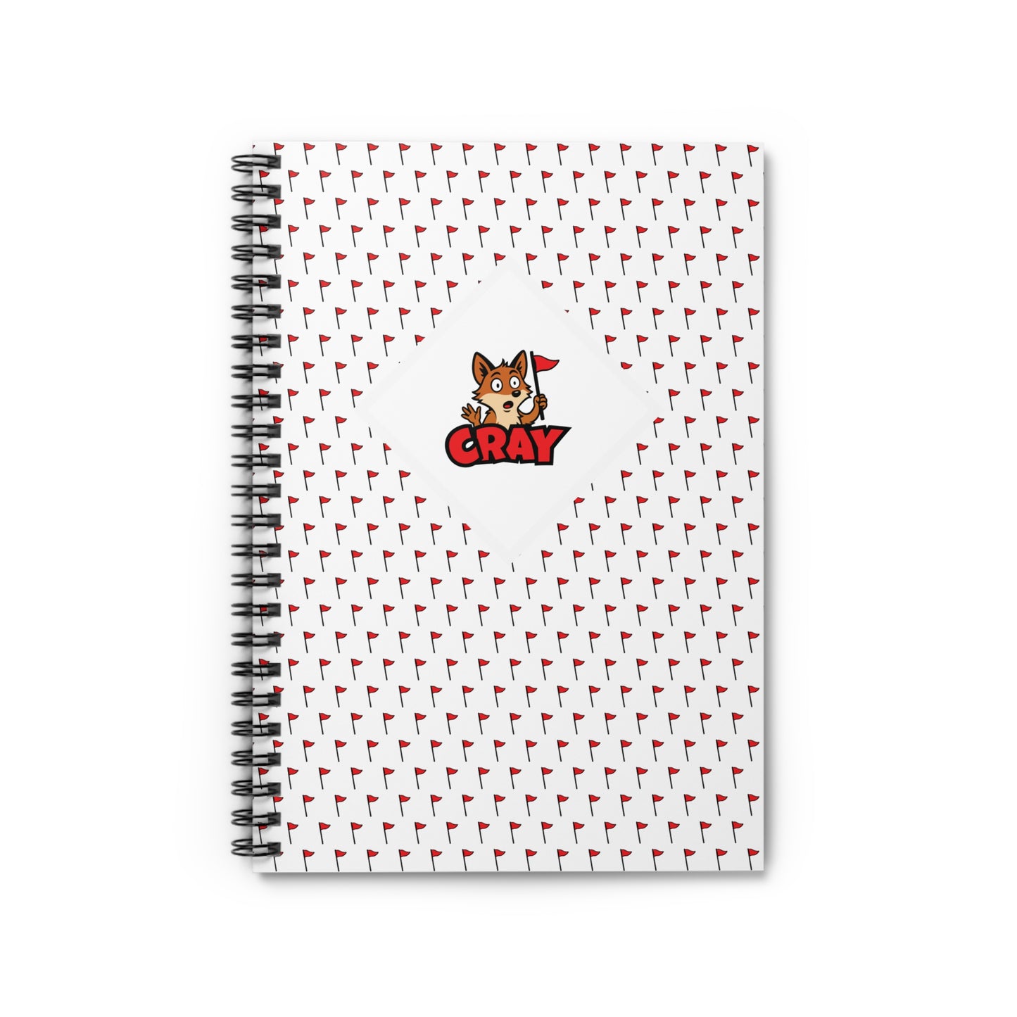 Flag Pattern Spiral Notebook - Ruled Line