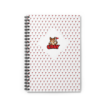 Flag Pattern Spiral Notebook - Ruled Line