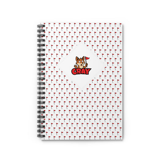 Flag Pattern Spiral Notebook - Ruled Line
