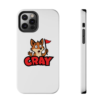 Cray Phone Case - White - Red Flag Fox