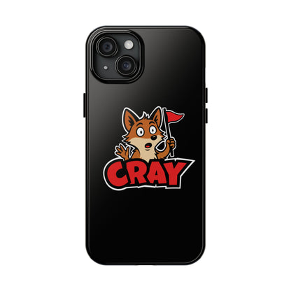 Cray Phone Case - Black - Red Flag Fox