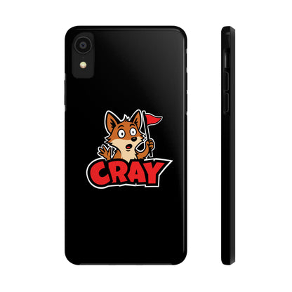 Cray Phone Case - Black - Red Flag Fox