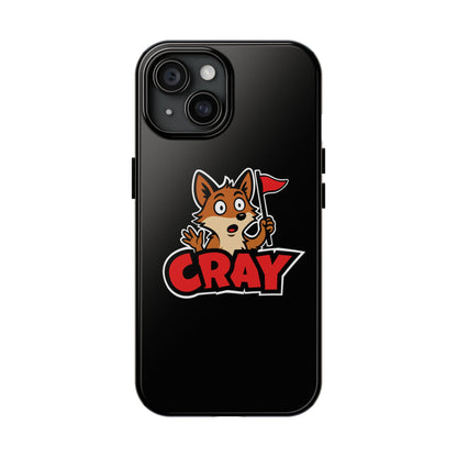 Cray Phone Case - Black - Red Flag Fox