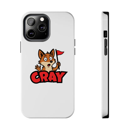 Cray Phone Case - White - Red Flag Fox