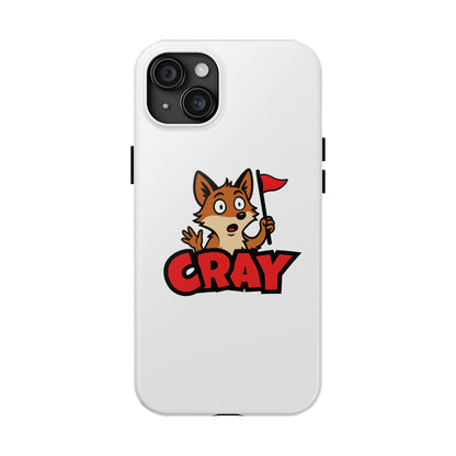 Cray Phone Case - White - Red Flag Fox