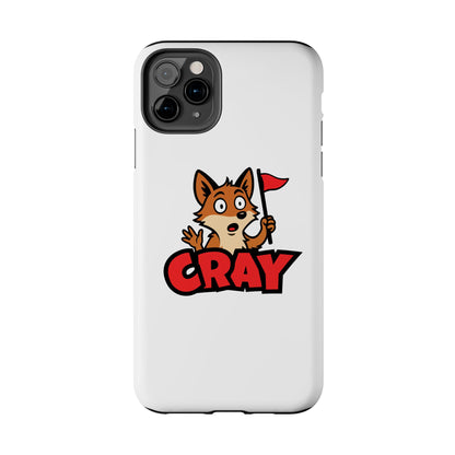 Cray Phone Case - White - Red Flag Fox