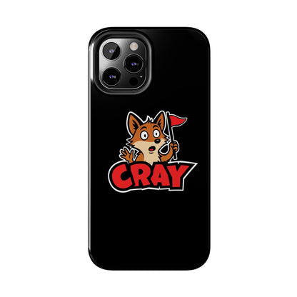Cray Phone Case - Black - Red Flag Fox