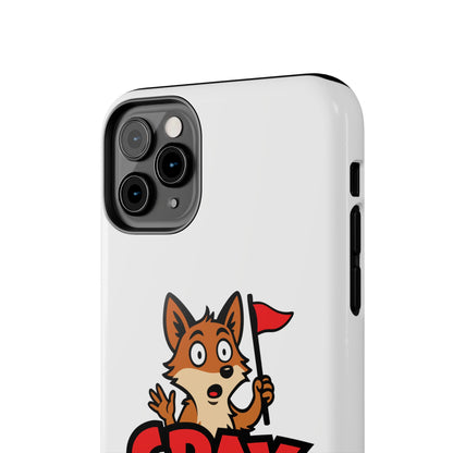 Cray Phone Case - White - Red Flag Fox