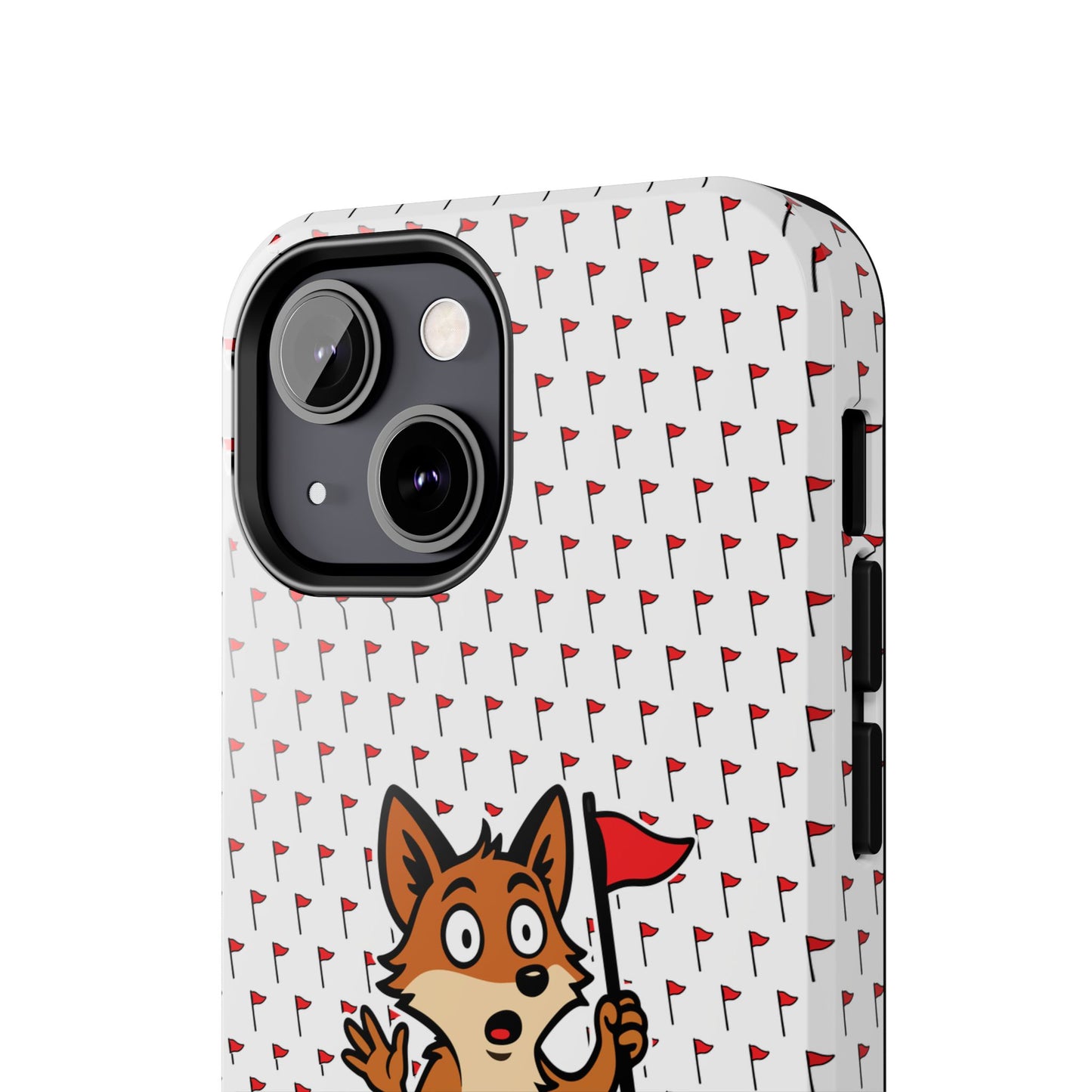 Cray Phone Case - White - Red Flag Fox