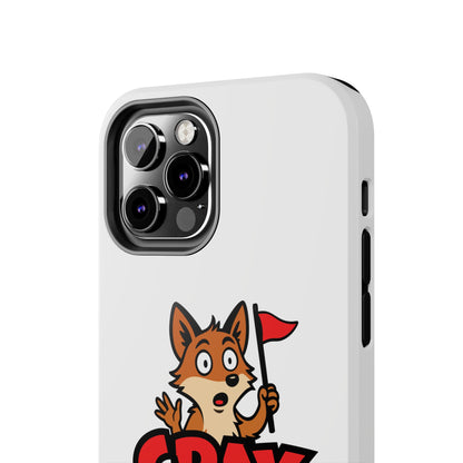 Cray Phone Case - White - Red Flag Fox