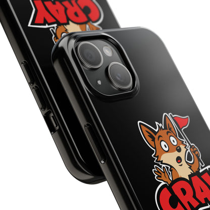 Cray Phone Case - Black - Red Flag Fox