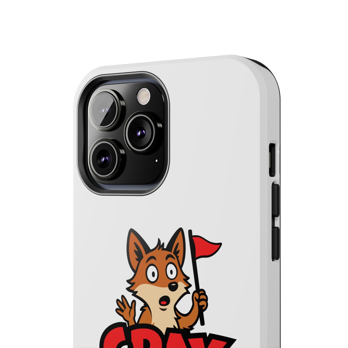 Cray Phone Case - White - Red Flag Fox