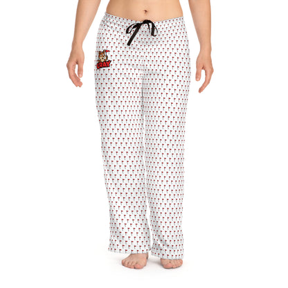 Cray Women's Fleece Pajama Pants with Flag Pattern