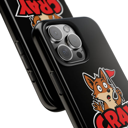 Cray Phone Case - Black - Red Flag Fox