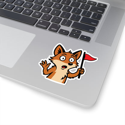 Cray Fox Mascot Sticker