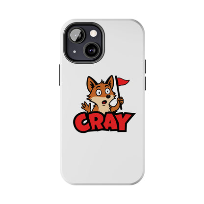 Cray Phone Case - White - Red Flag Fox