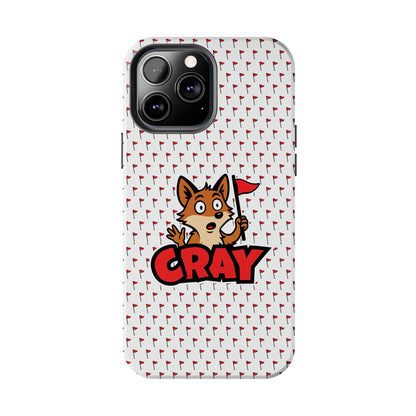 Cray Phone Case - White - Red Flag Fox