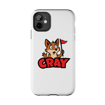 Cray Phone Case - White - Red Flag Fox