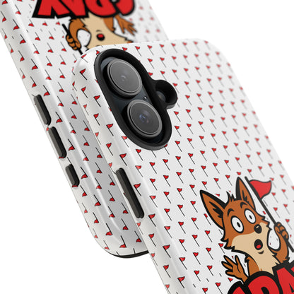 Cray Phone Case - White - Red Flag Fox
