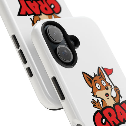 Cray Phone Case - White - Red Flag Fox