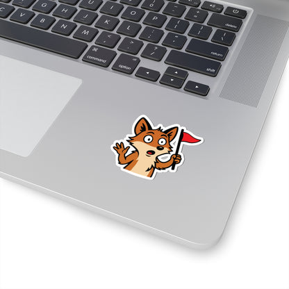 Cray Fox Mascot Sticker