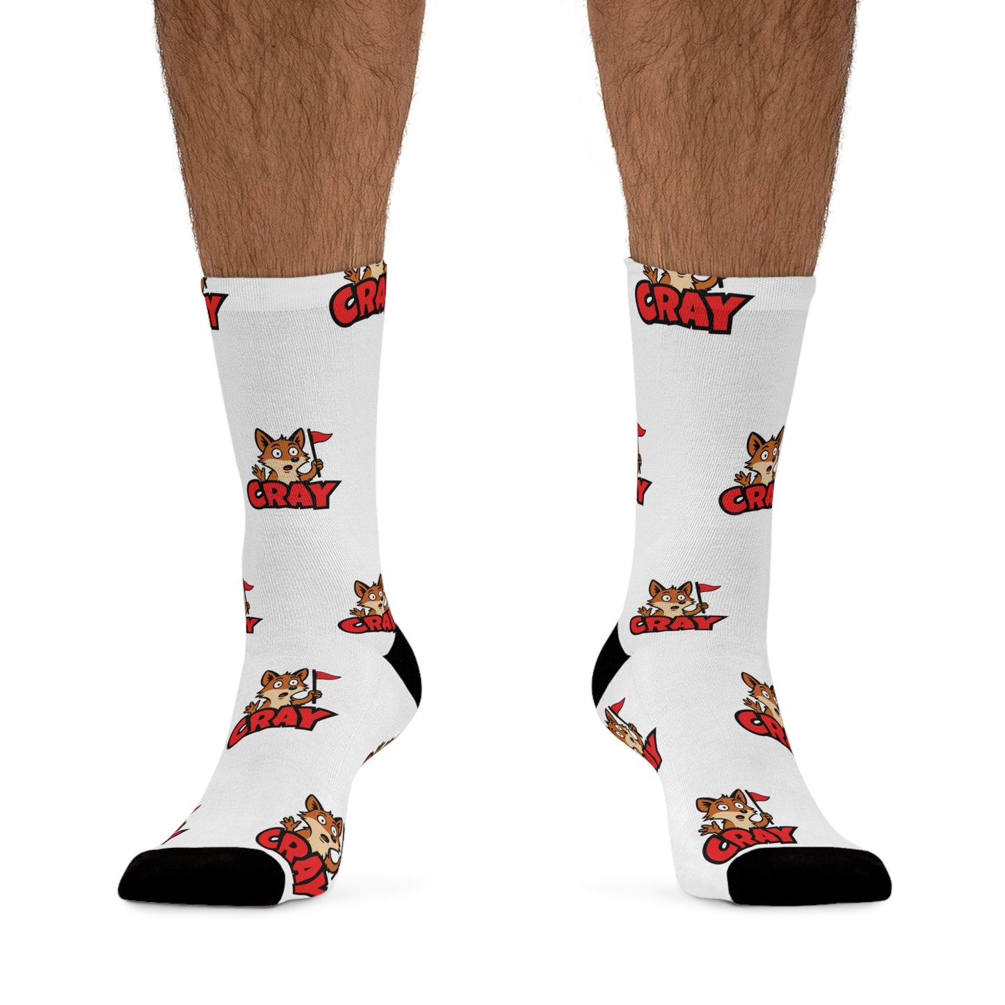 Cray Logo Pattern Recycled Poly Socks [Eco-Friendly]