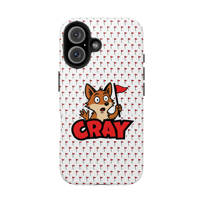 Cray Phone Case - White - Red Flag Fox