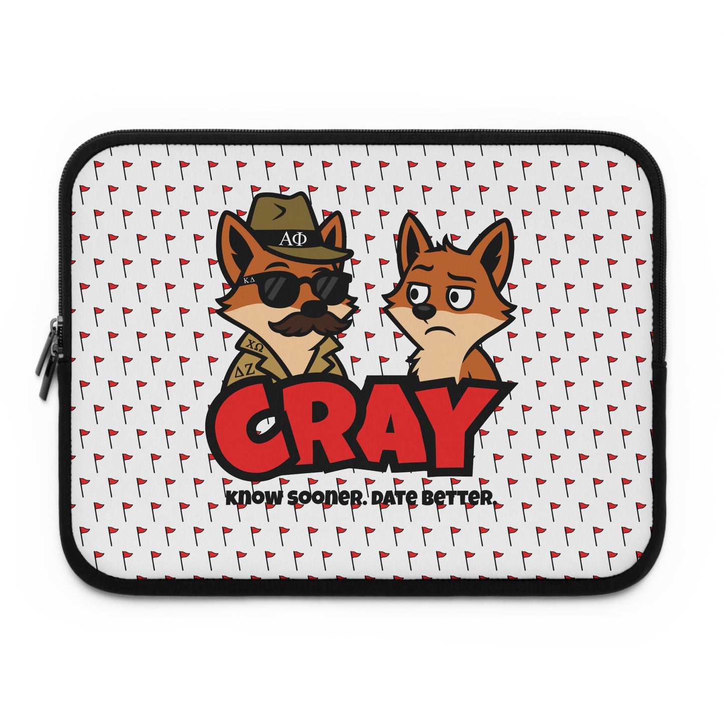 Laptop Sleeve w/ Greek Life Imposter and Flag Pattern