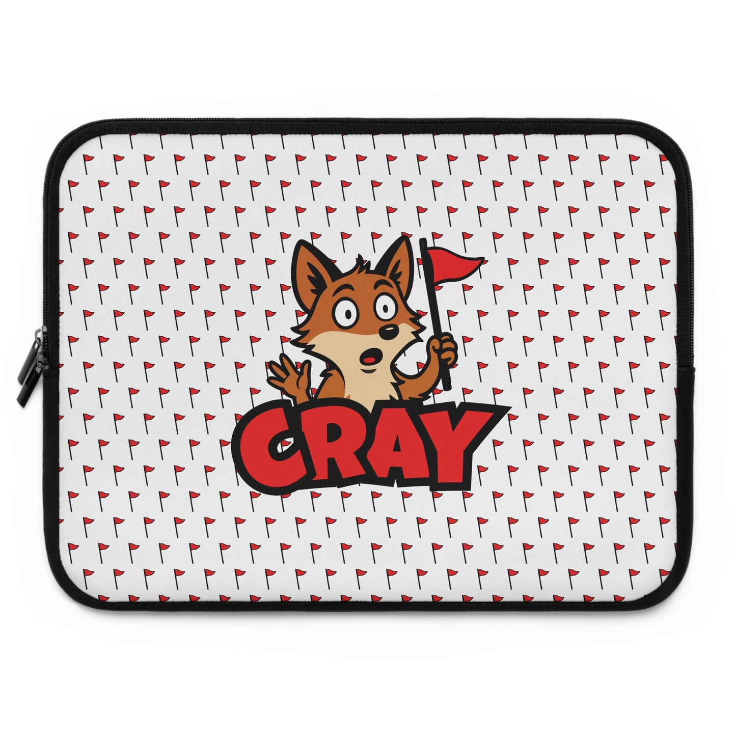 Laptop Sleeve w/ Cray Logo and Flag Pattern