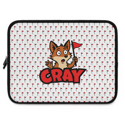 Laptop Sleeve w/ Cray Logo and Flag Pattern