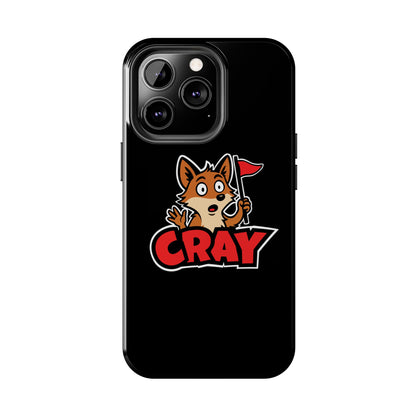 Cray Phone Case - Black - Red Flag Fox