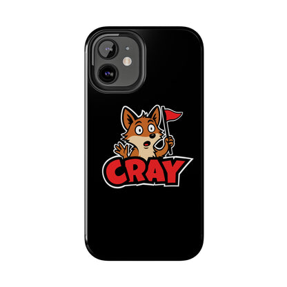 Cray Phone Case - Black - Red Flag Fox