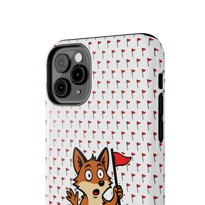 Cray Phone Case - White - Red Flag Fox