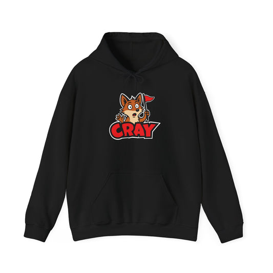 Cray Unisex Hoodie - Black - Red Flag Fox
