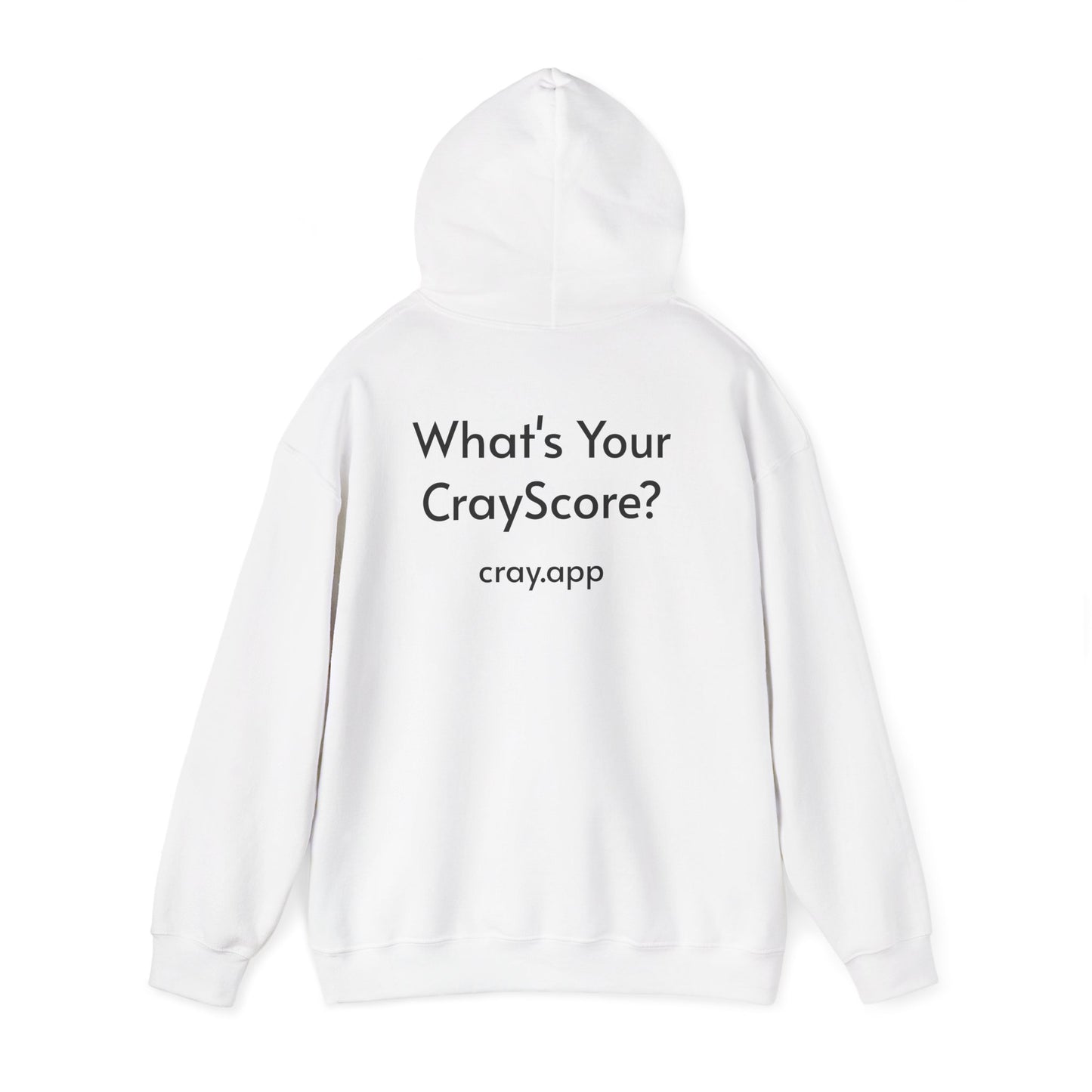Cray Unisex Hoodie (tagline) - White - Red Flag Fox